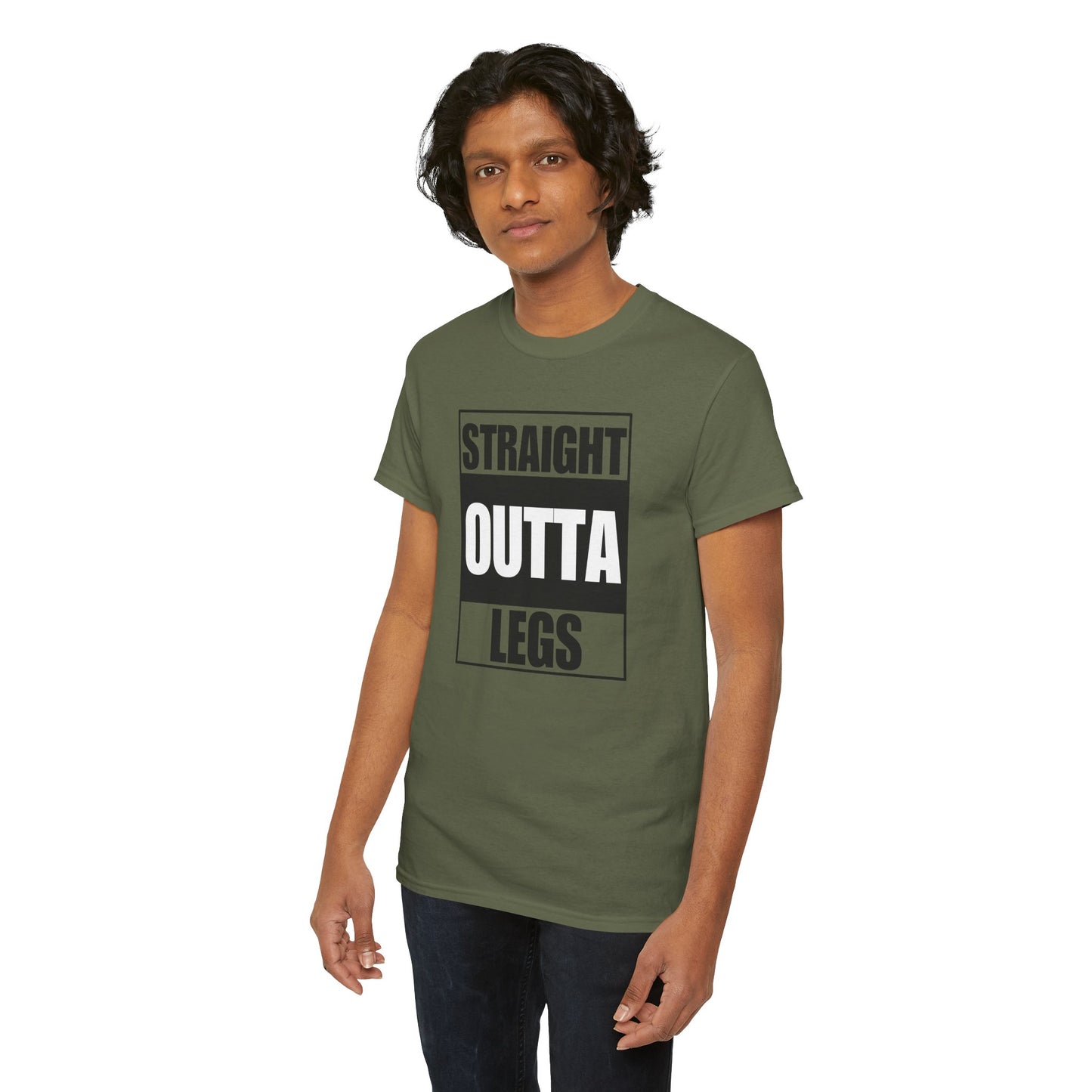 'Straight Outta Legs' Unisex Heavy Cotton Tee