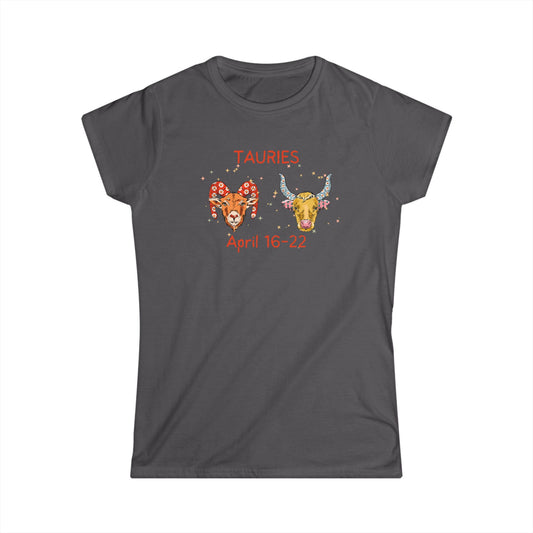 'Cusp -Tauries' Women's Softstyle Tee