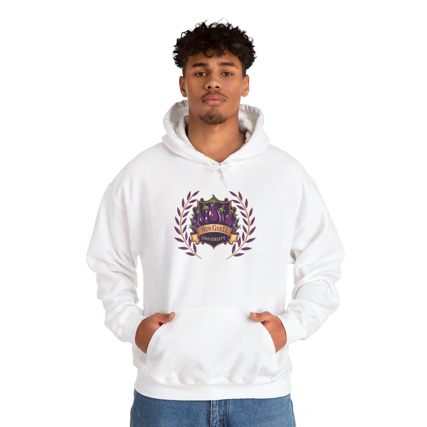 'Hun Guell University'Unisex Heavy Blend™ Hooded Sweatshirt