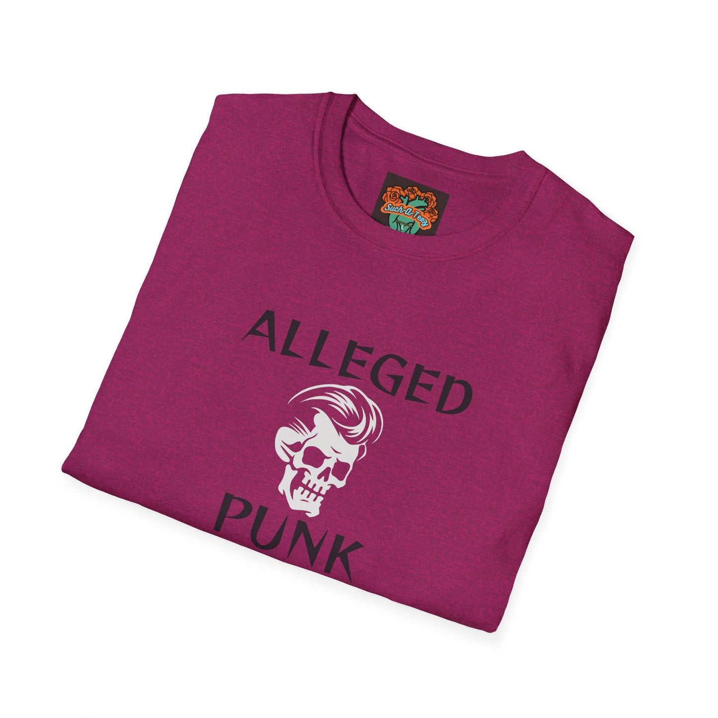 'Alleged Punk' Edgy Unisex Softstyle T-Shirt