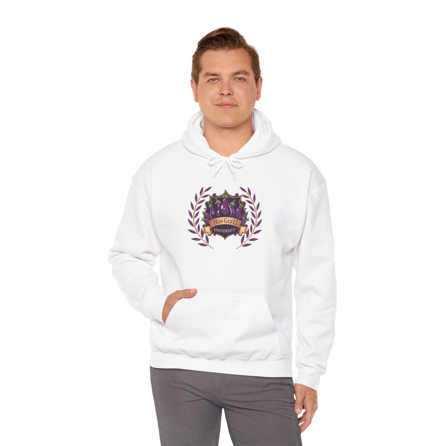 'Hun Guell University'Unisex Heavy Blend™ Hooded Sweatshirt