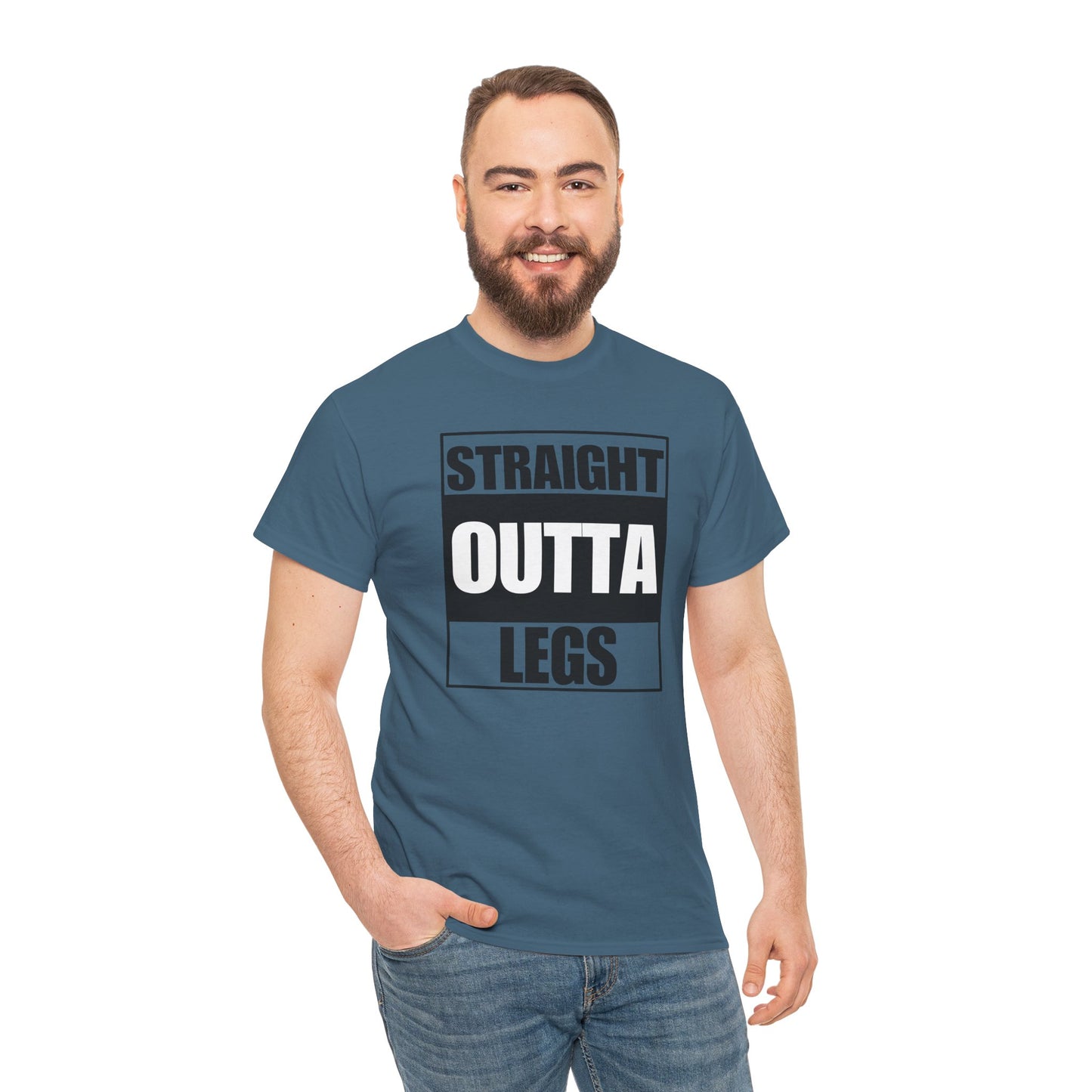 'Straight Outta Legs' Unisex Heavy Cotton Tee