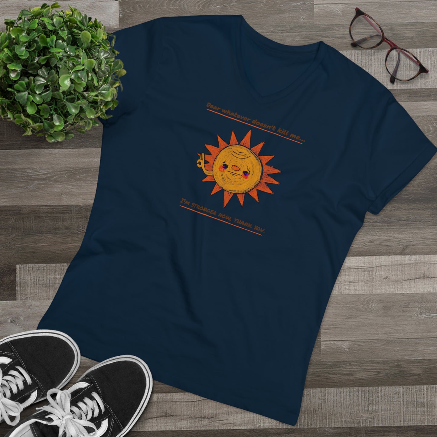 'Dear Whatever Doesn't Kill Me...' Unisex Presenter V-neck