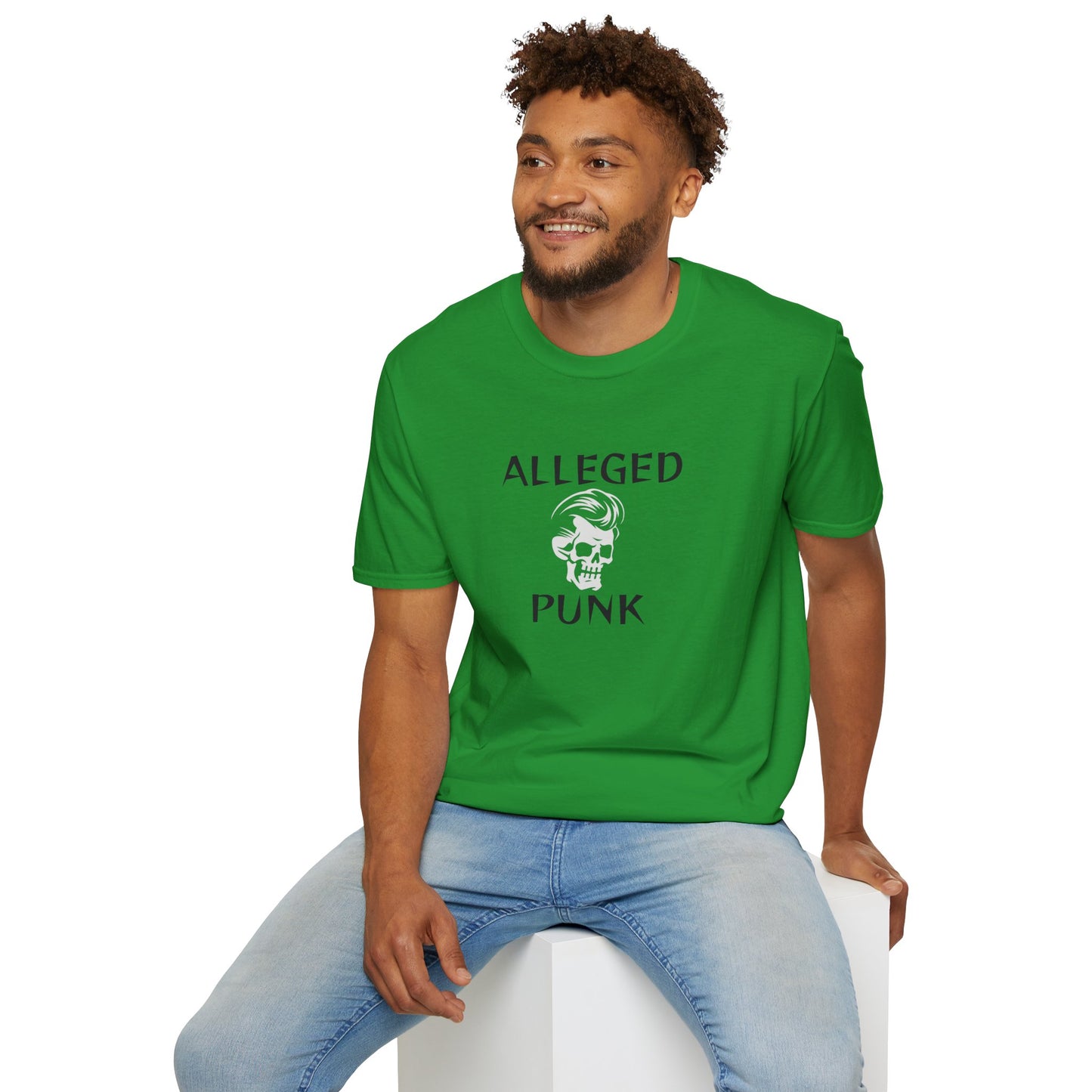 'Alleged Punk' Edgy Unisex Softstyle T-Shirt