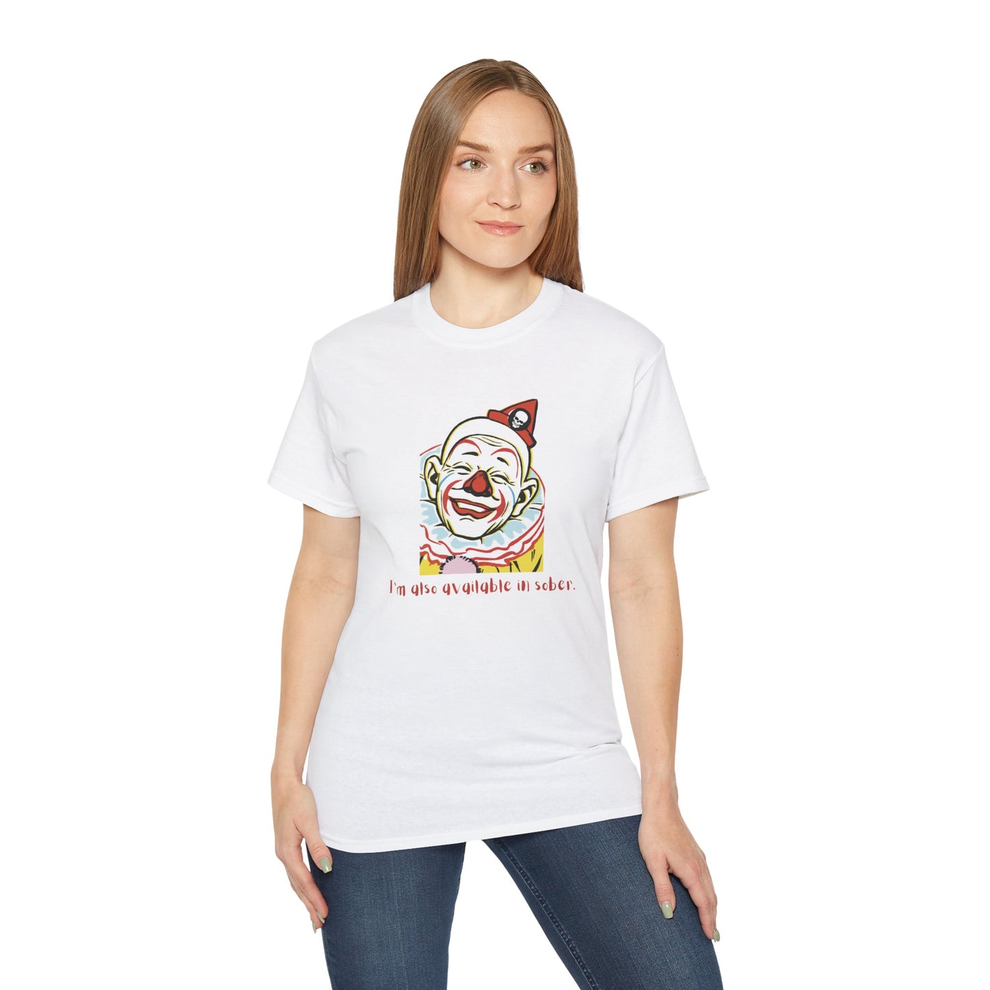 'Sober Version' Funny Clown Ultra Cotton Tee