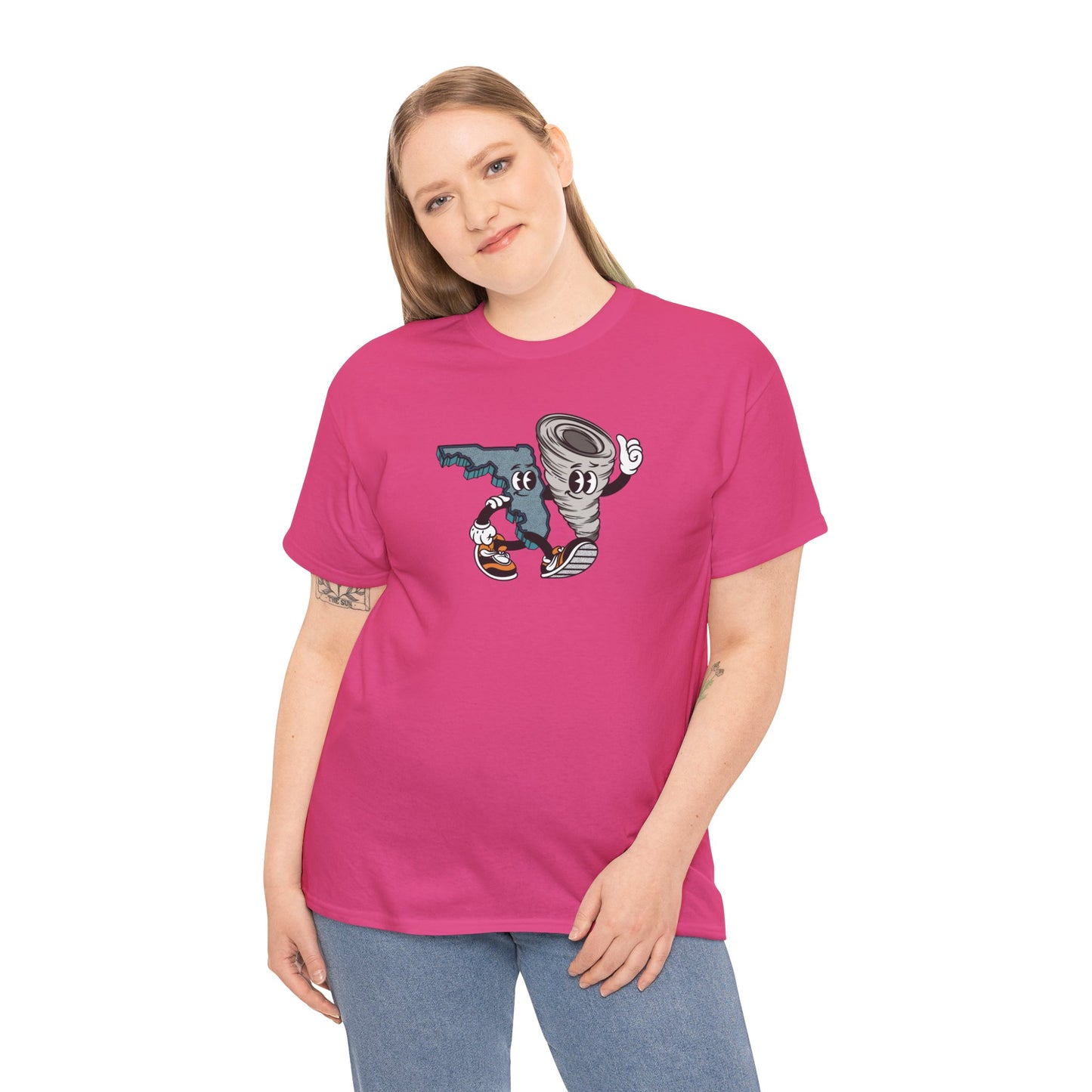 'Florida Hurricane Besties' Unisex Heavy Cotton Tee