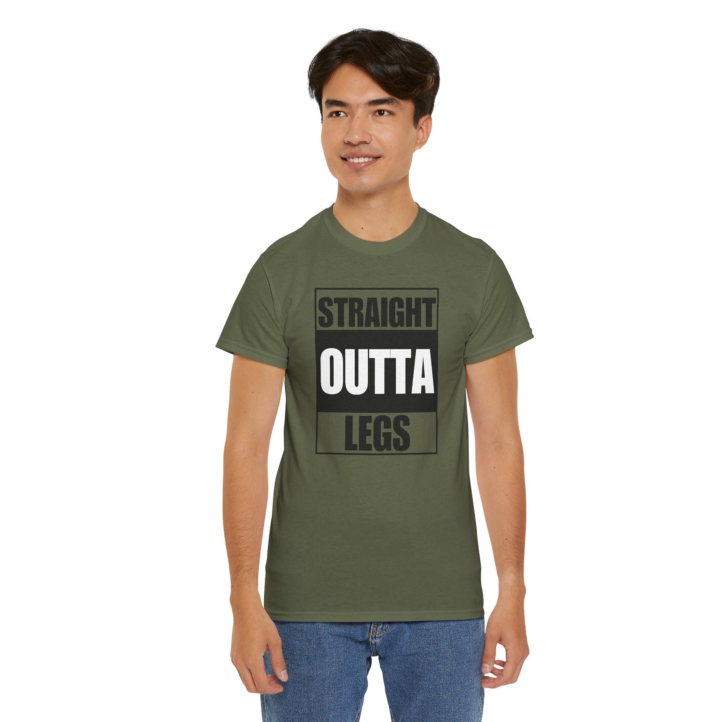 'Straight Outta Legs' Unisex Heavy Cotton Tee