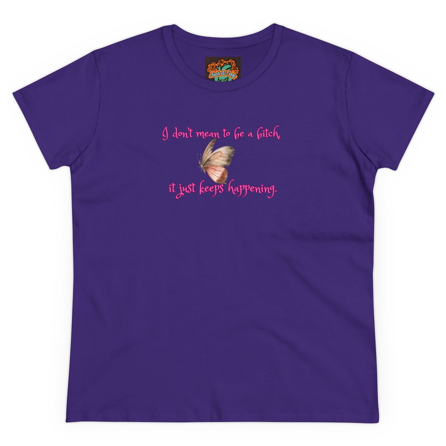 'Just Can't Help It' Women's Midweight Cotton Tee