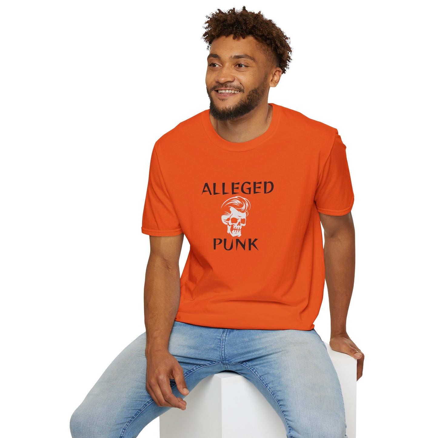 'Alleged Punk' Edgy Unisex Softstyle T-Shirt