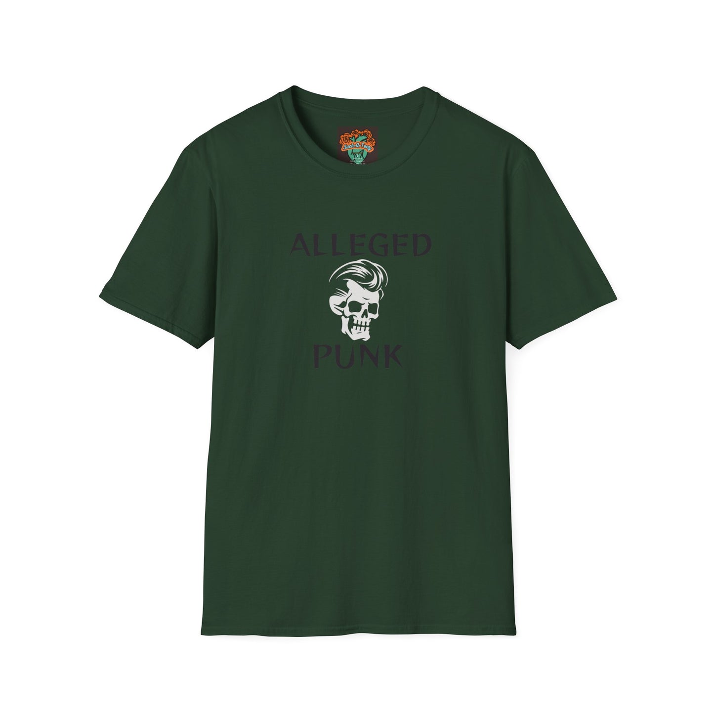 'Alleged Punk' Edgy Unisex Softstyle T-Shirt
