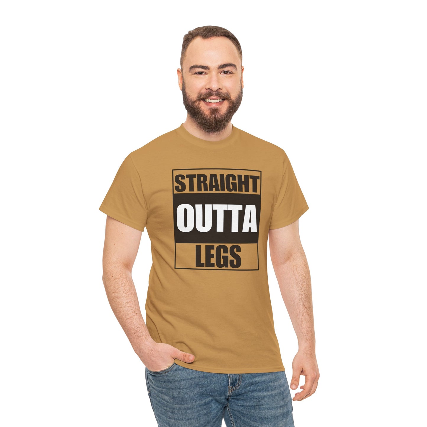 'Straight Outta Legs' Unisex Heavy Cotton Tee