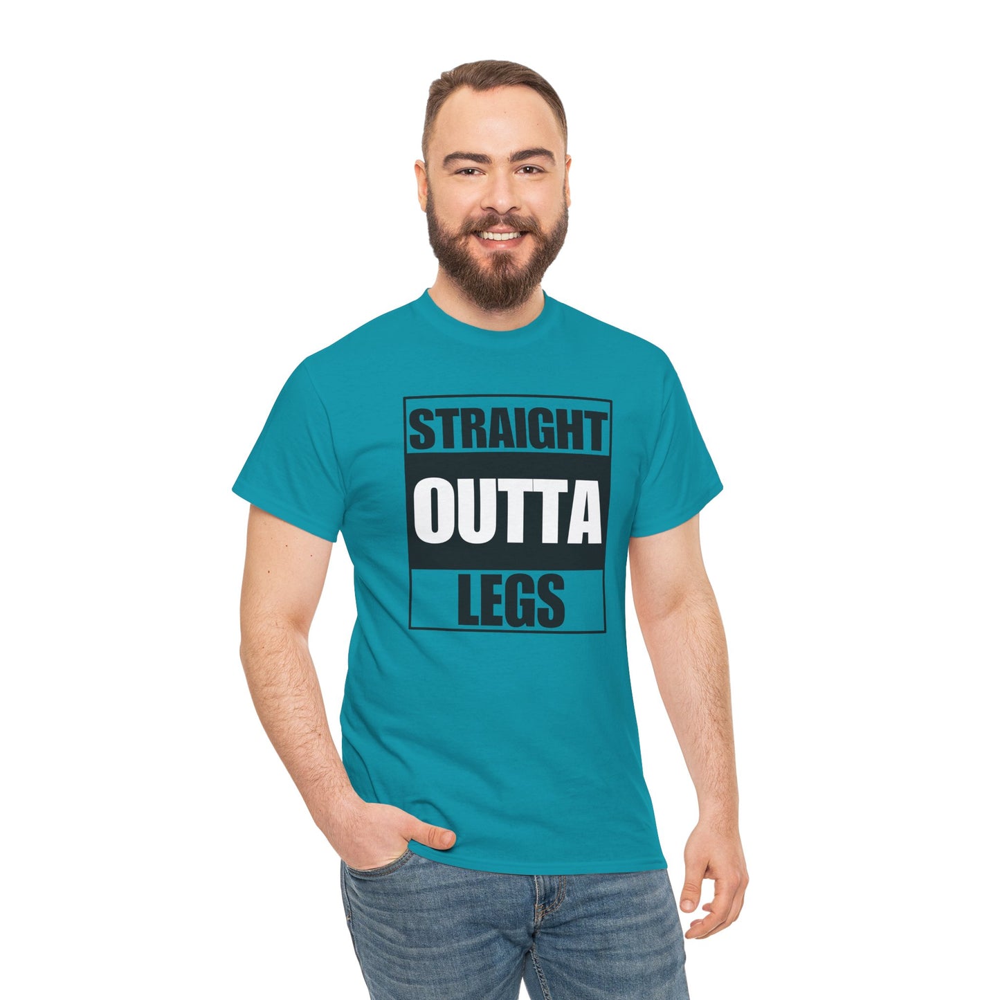 'Straight Outta Legs' Unisex Heavy Cotton Tee