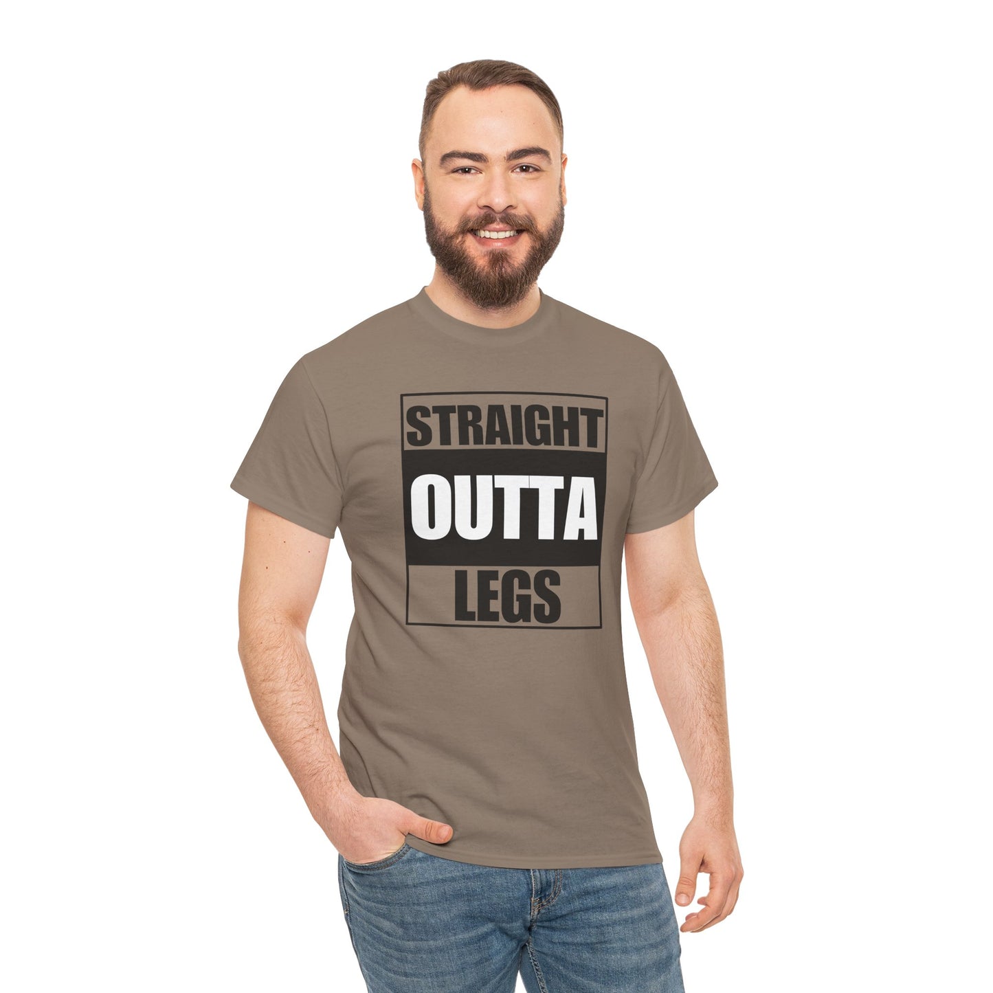 'Straight Outta Legs' Unisex Heavy Cotton Tee