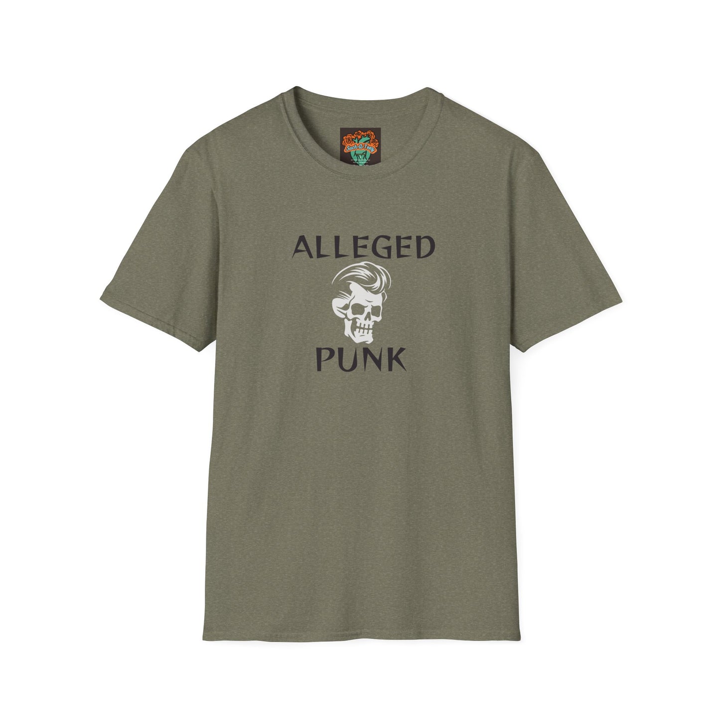 'Alleged Punk' Edgy Unisex Softstyle T-Shirt