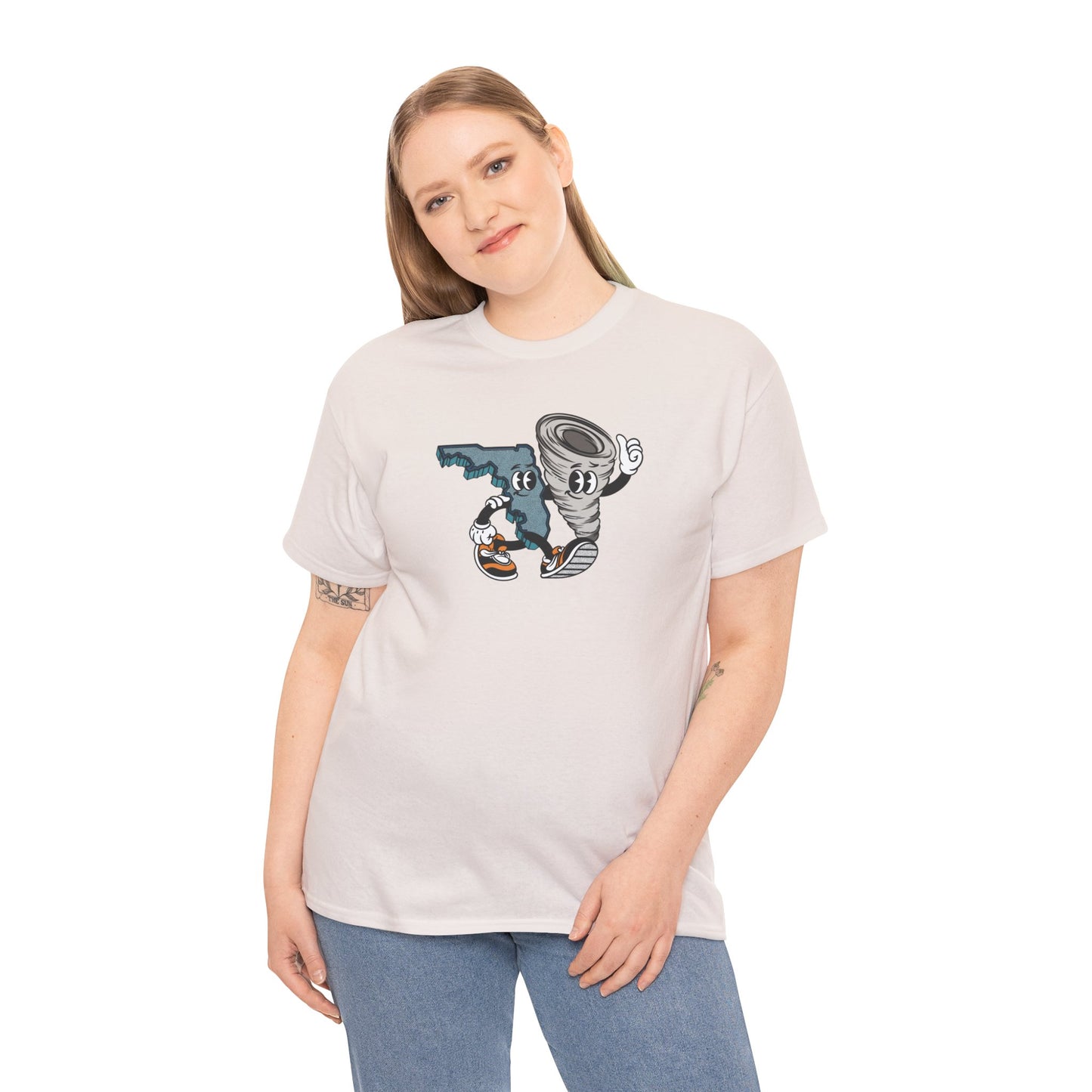 'Florida Hurricane Besties' Unisex Heavy Cotton Tee