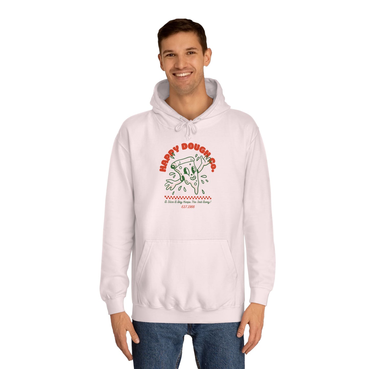 'Happy Dough Co.'Unisex College Hoodie