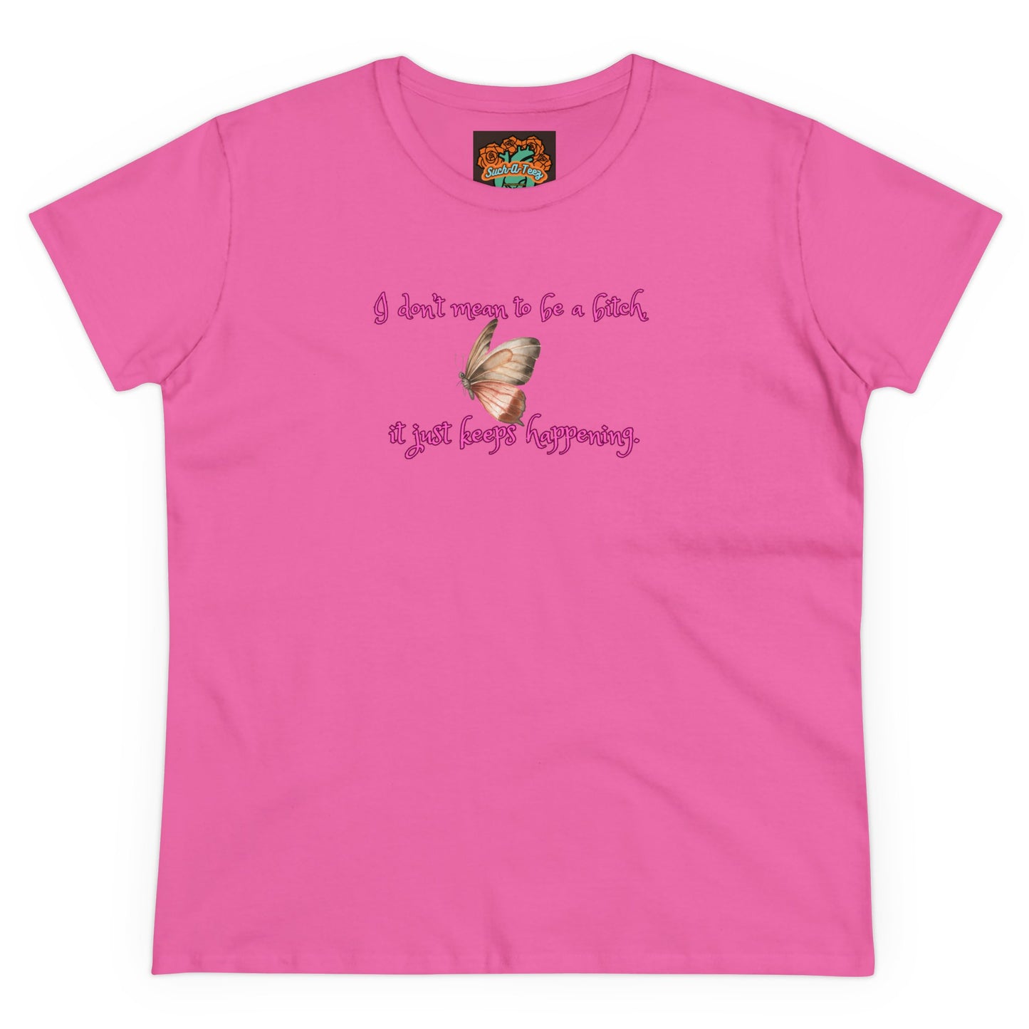 'Just Can't Help It' Women's Midweight Cotton Tee