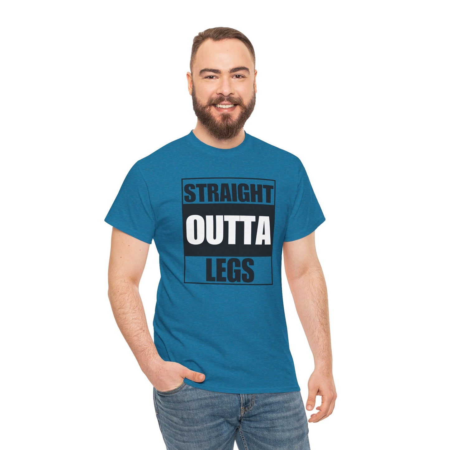 'Straight Outta Legs' Unisex Heavy Cotton Tee
