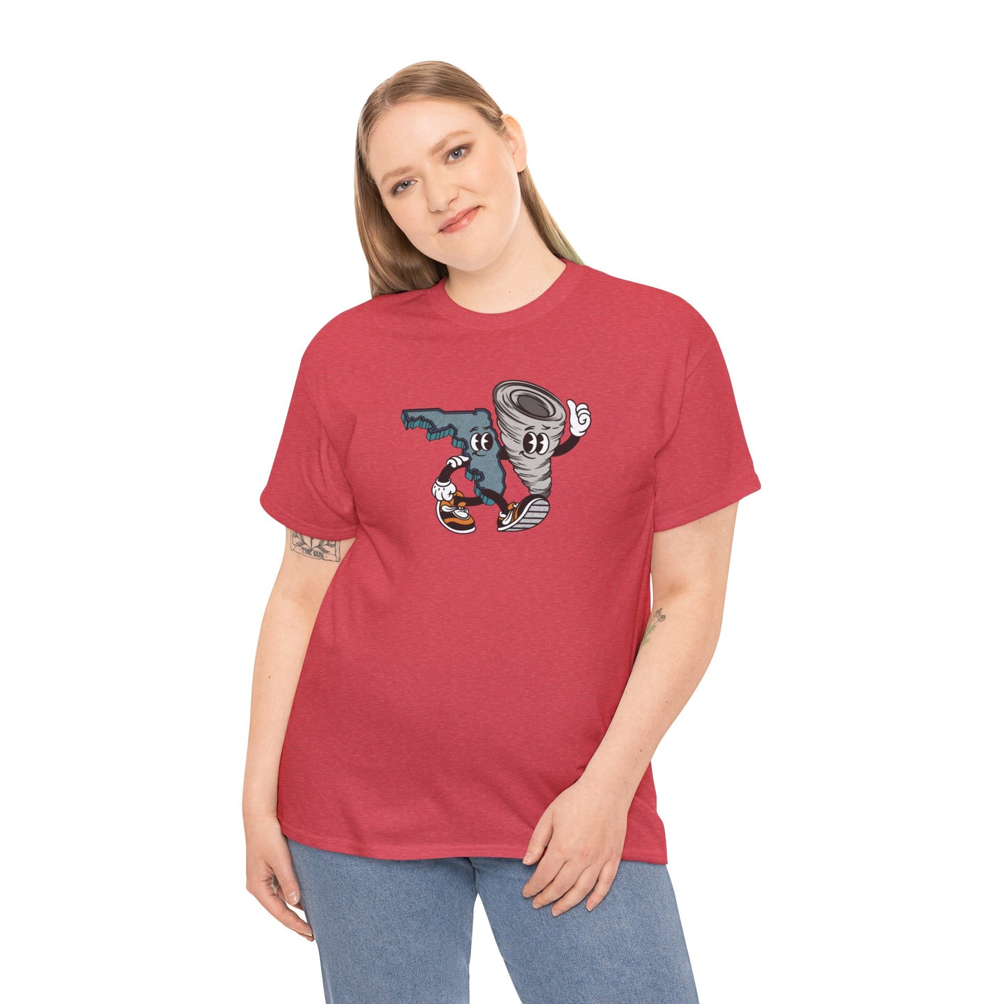 'Florida Hurricane Besties' Unisex Heavy Cotton Tee