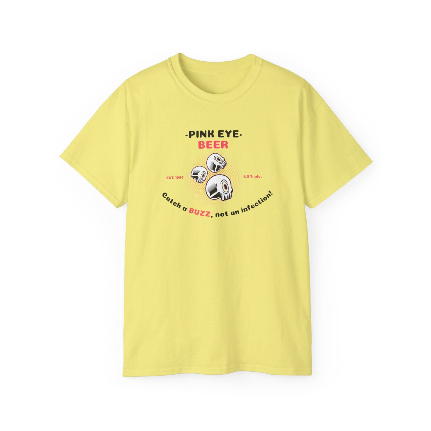 'Pink Eye Beer' Unisex Ultra Cotton Tee