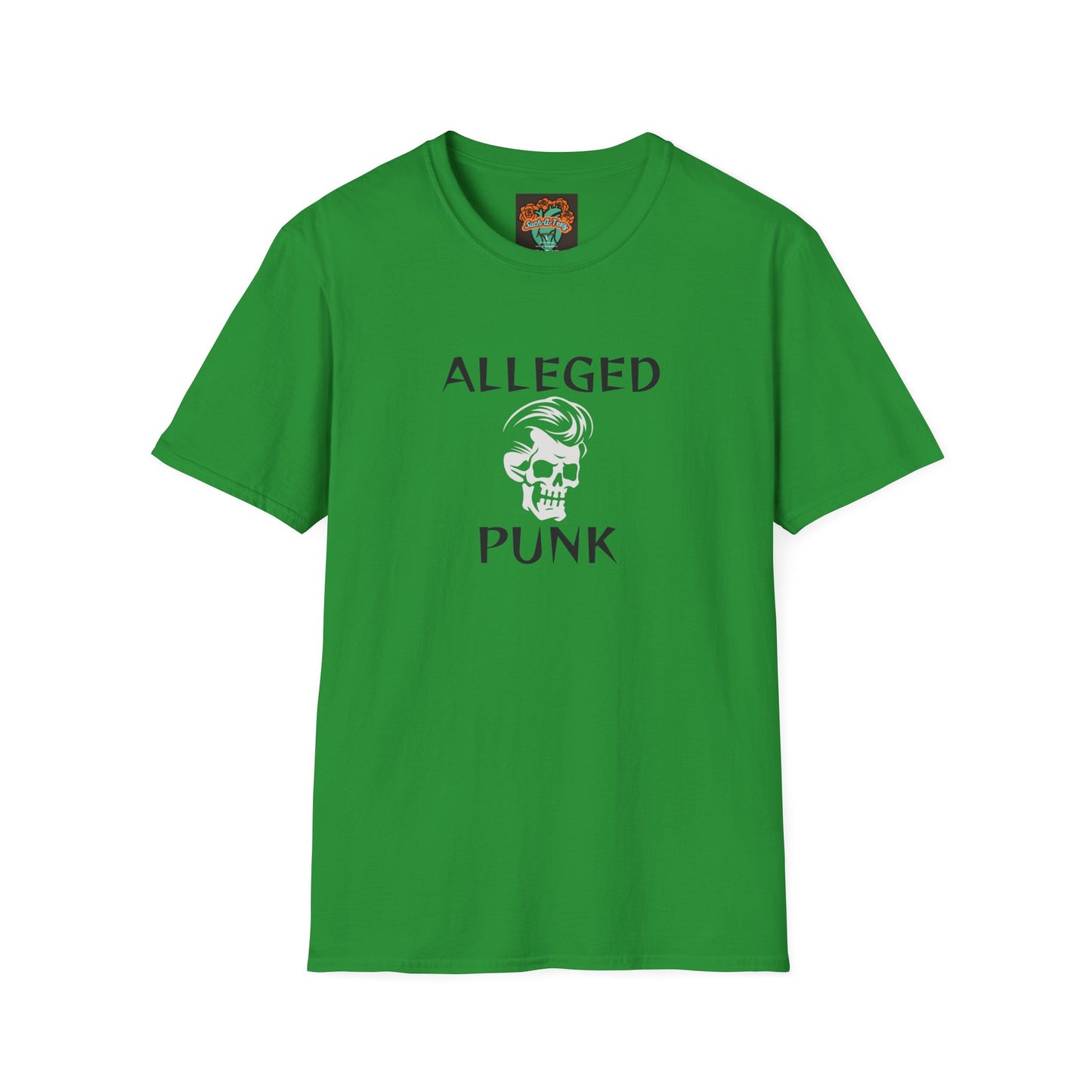 'Alleged Punk' Edgy Unisex Softstyle T-Shirt