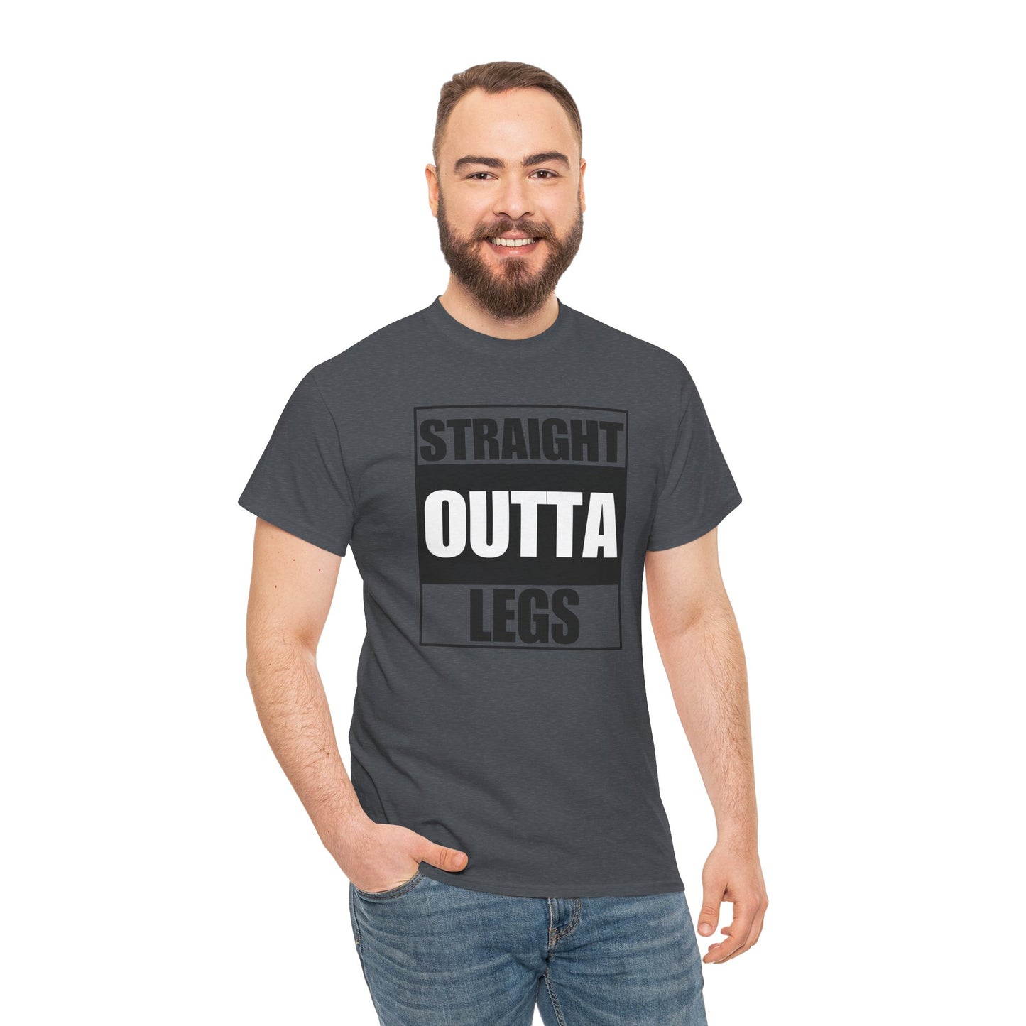 'Straight Outta Legs' Unisex Heavy Cotton Tee