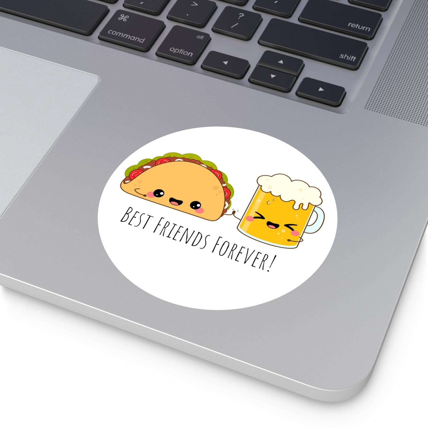 'Beer & Taco BFF!' Round Stickers, Indoor\Outdoor