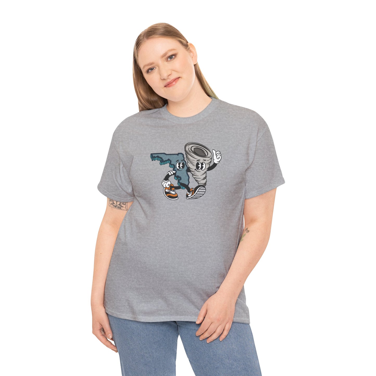 'Florida Hurricane Besties' Unisex Heavy Cotton Tee