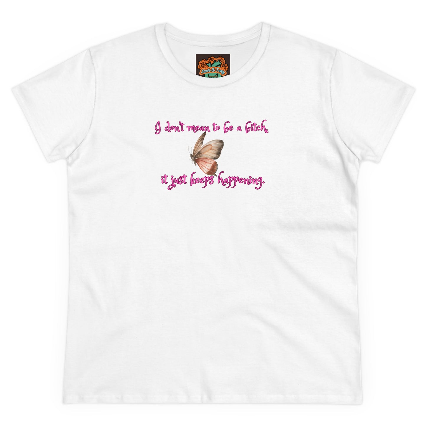 'Just Can't Help It' Women's Midweight Cotton Tee