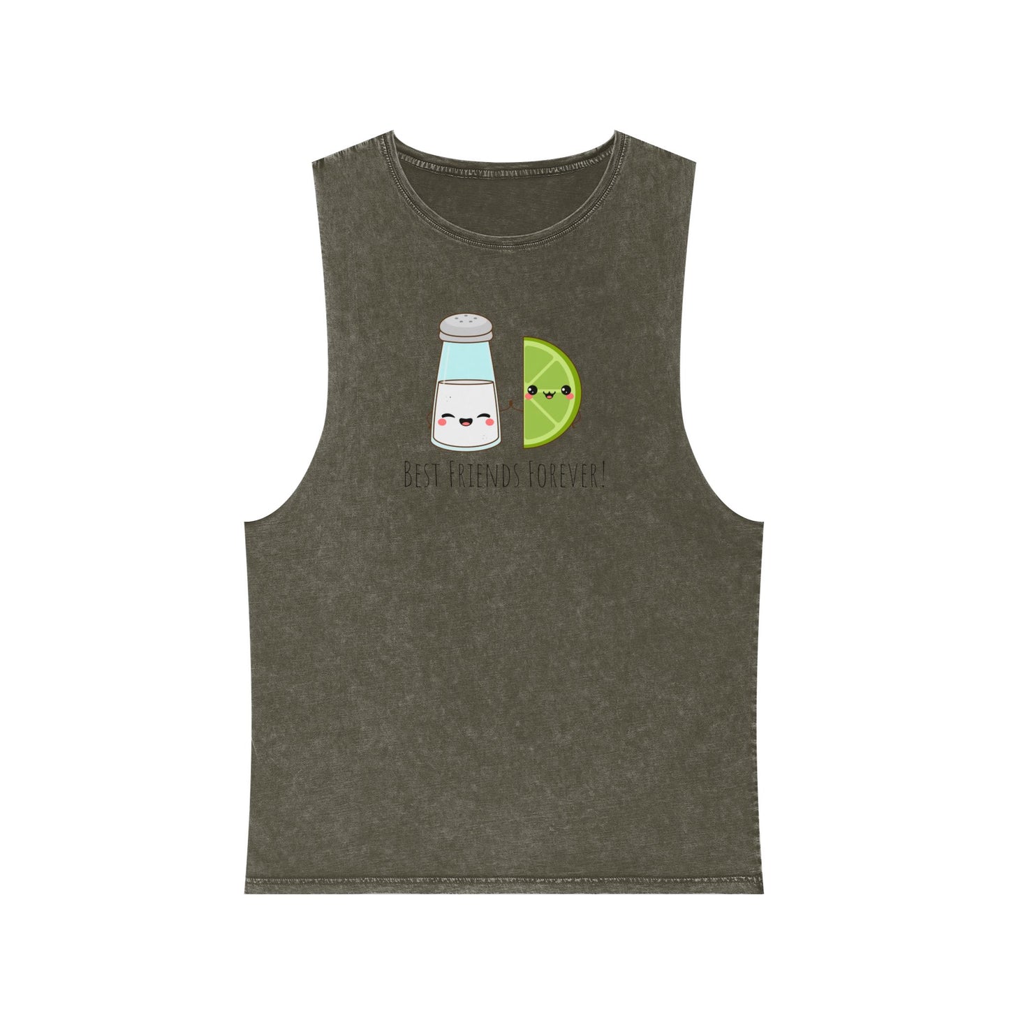 Salt & Lime Best Friends Forever! Unisex Stonewash Tank Top