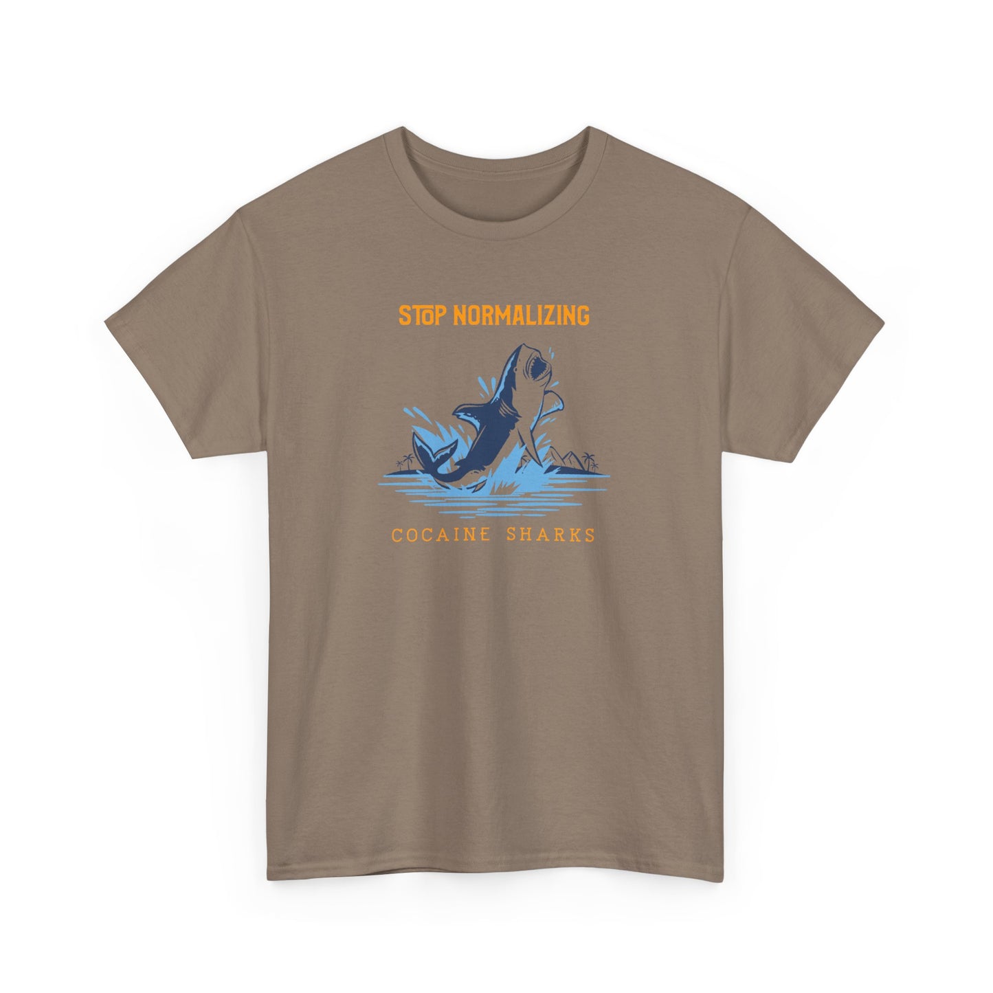 'Cocaine Shark' Unisex Heavy Cotton Tee