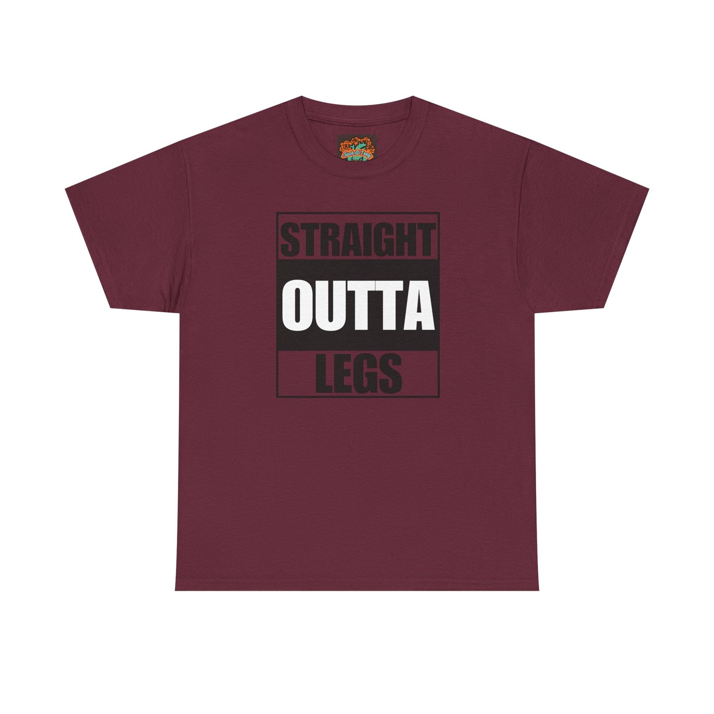 'Straight Outta Legs' Unisex Heavy Cotton Tee