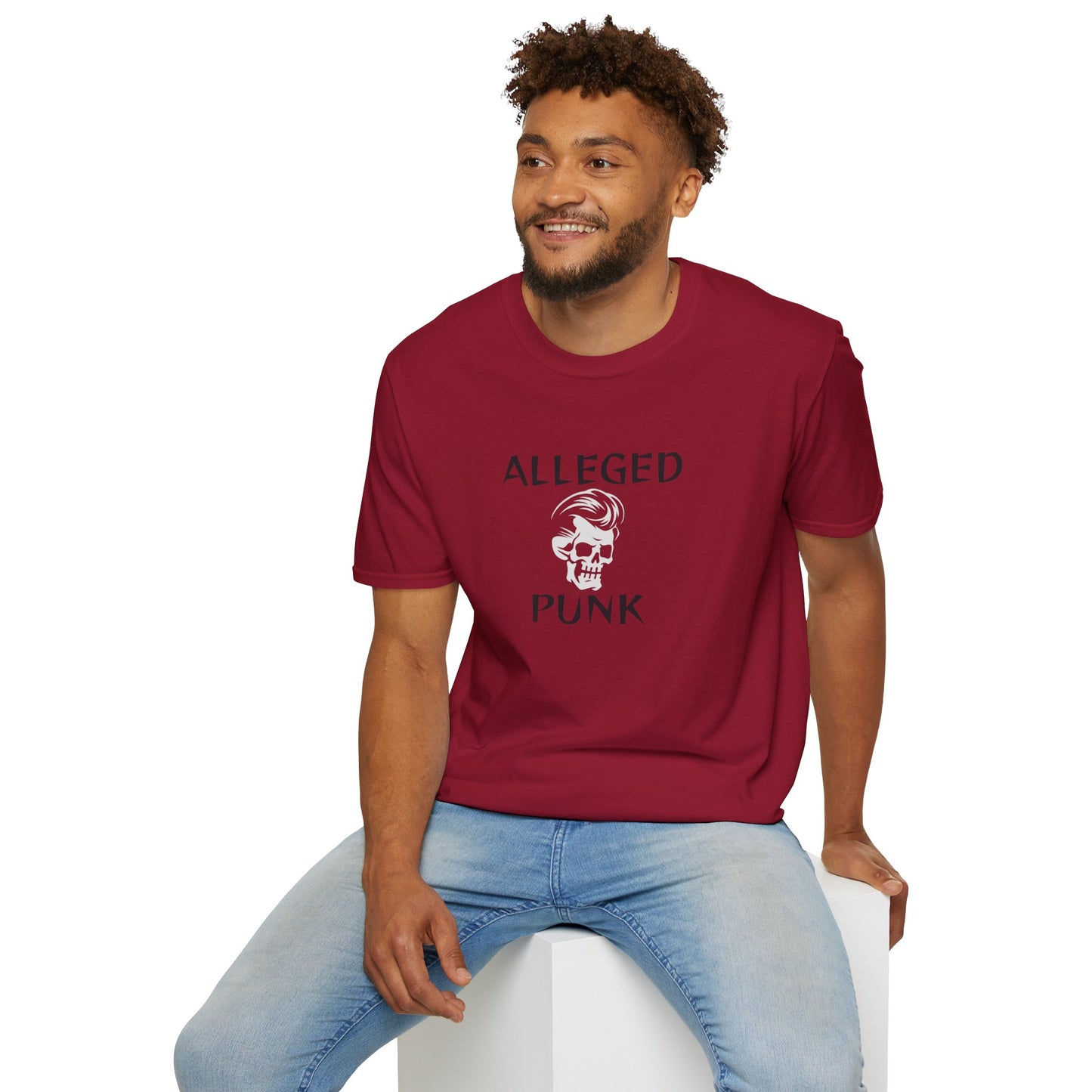 'Alleged Punk' Edgy Unisex Softstyle T-Shirt