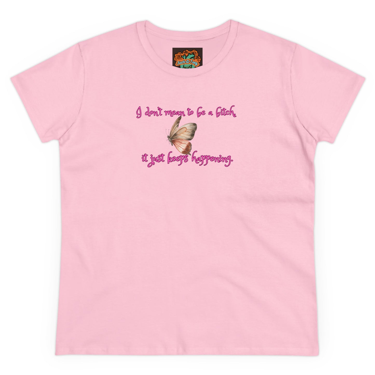 'Just Can't Help It' Women's Midweight Cotton Tee