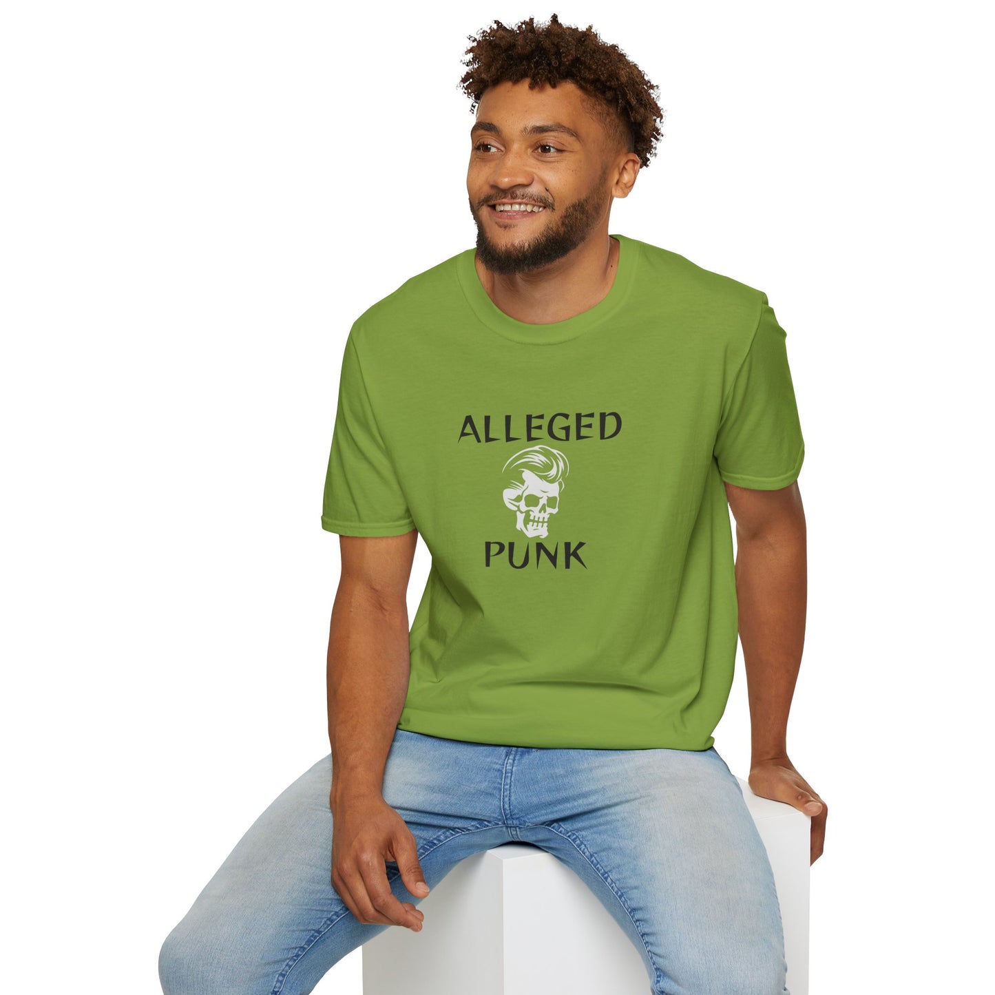'Alleged Punk' Edgy Unisex Softstyle T-Shirt