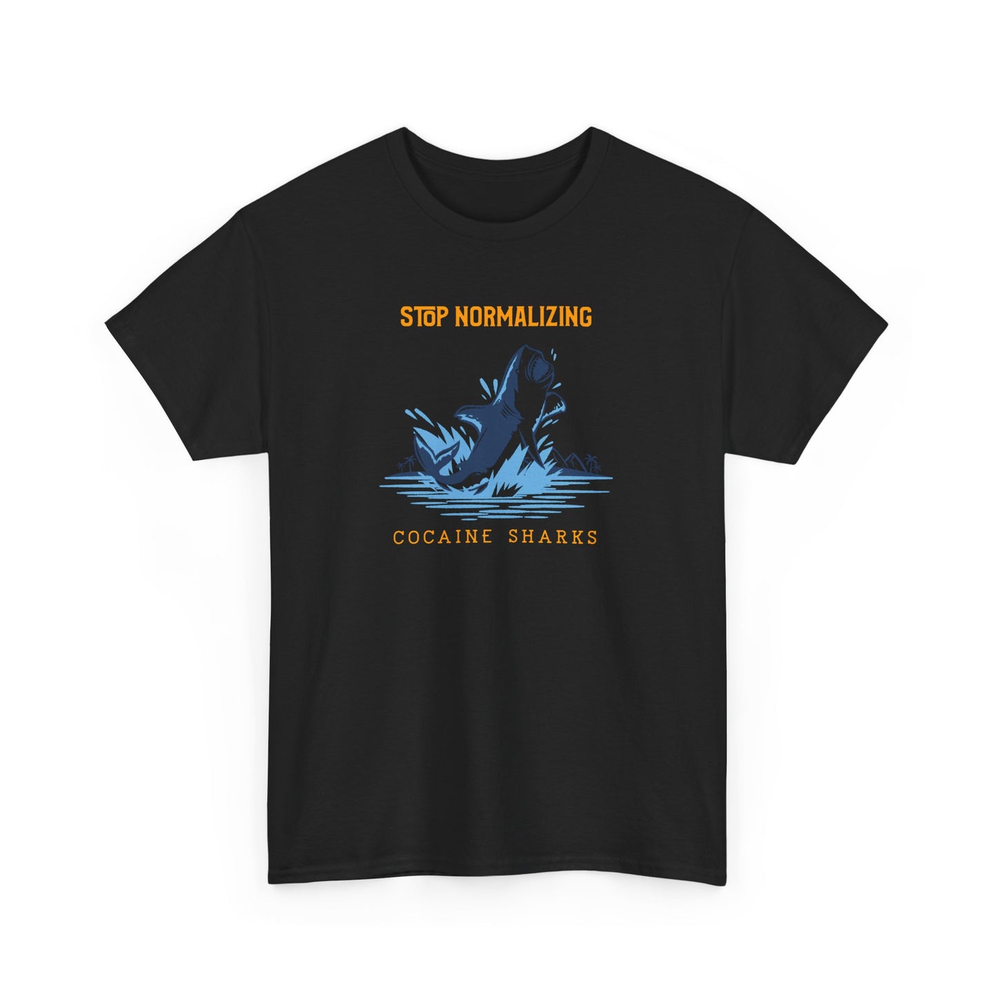 'Cocaine Shark' Unisex Heavy Cotton Tee
