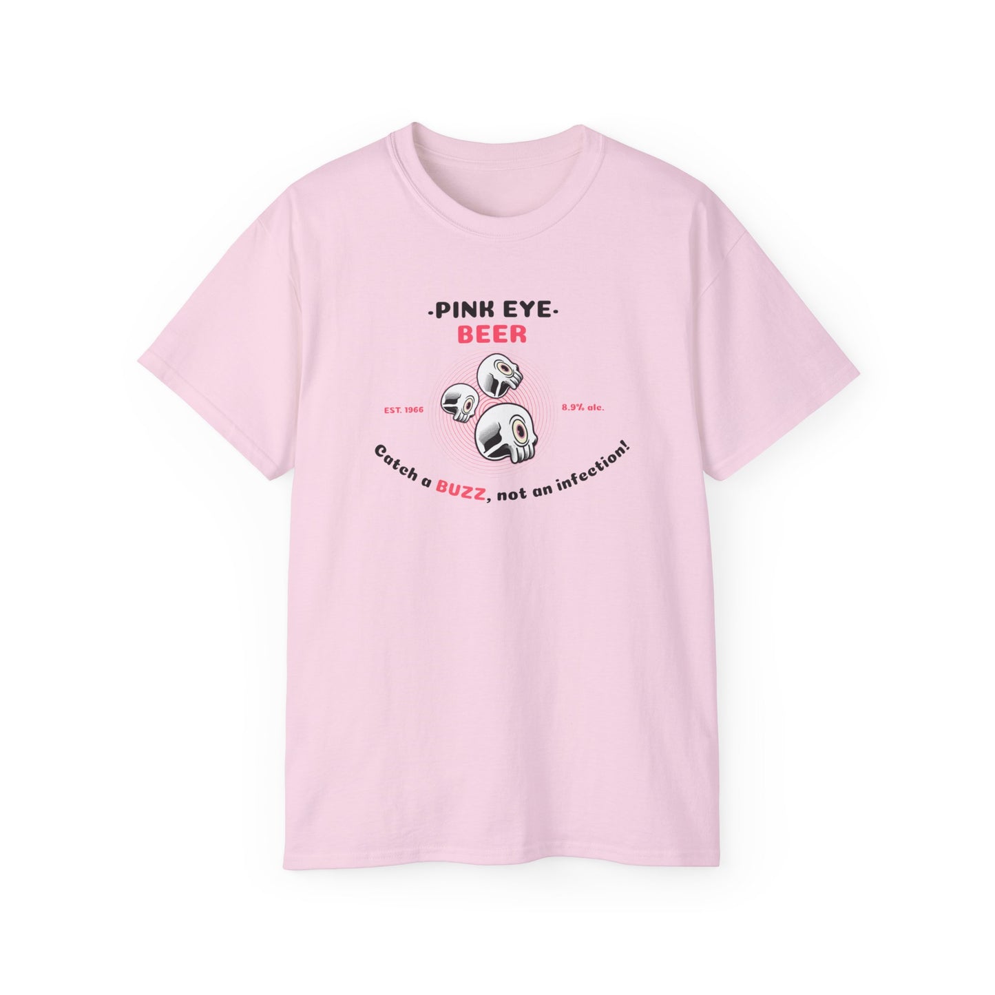 'Pink Eye Beer' Unisex Ultra Cotton Tee