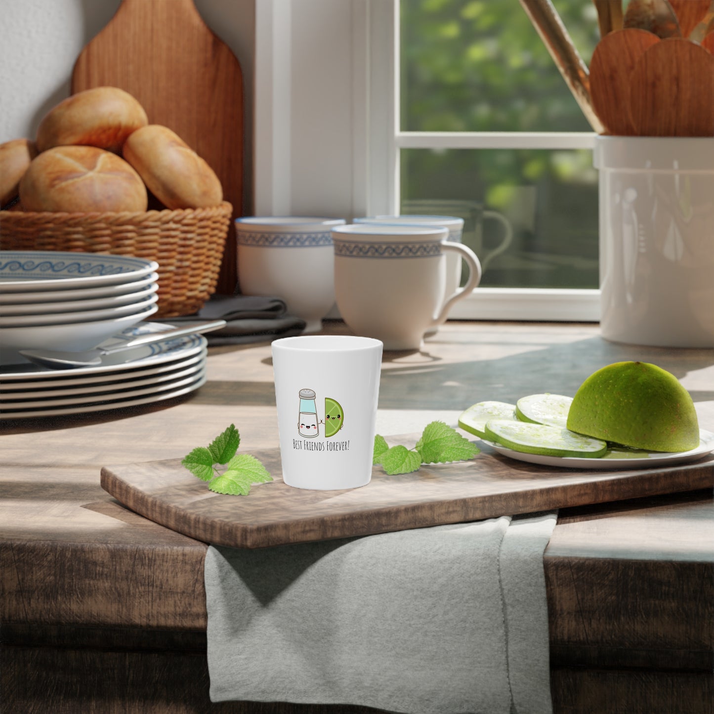 Best Friends Forever! Salt & Lime. Shot Glass