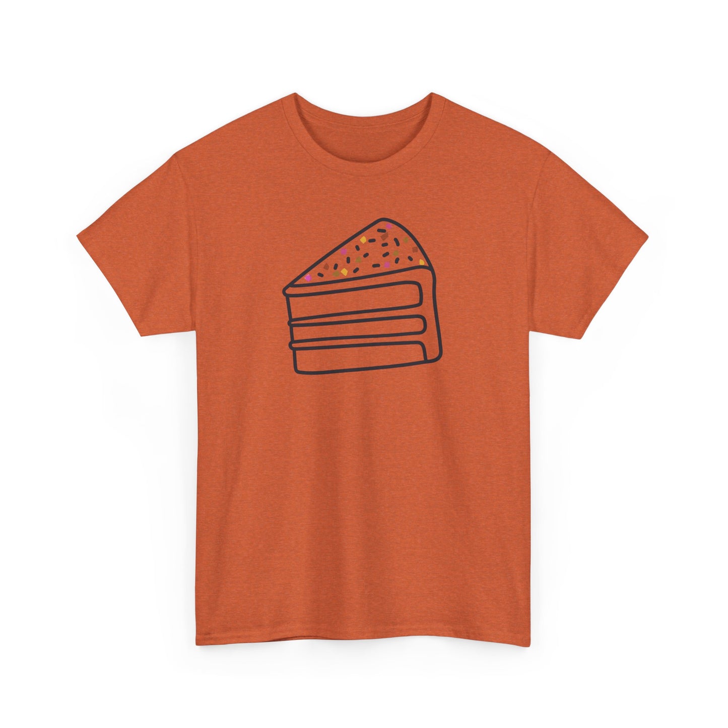 'Cake' Unisex Heavy Cotton Tee Express Delivery available