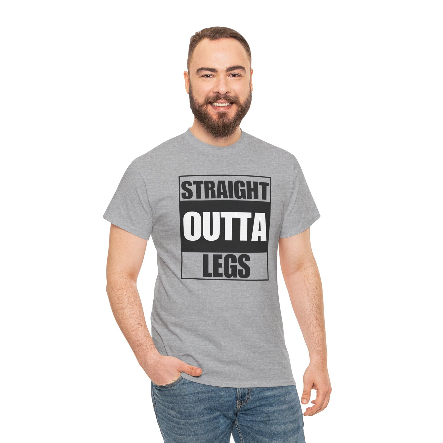'Straight Outta Legs' Unisex Heavy Cotton Tee