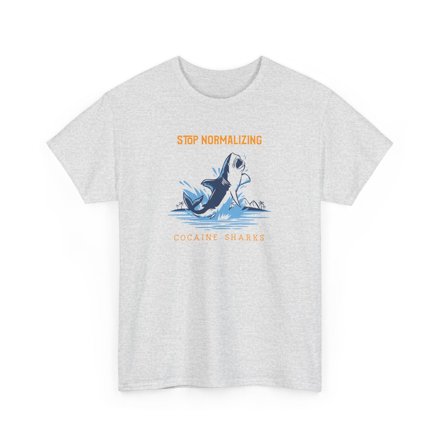 'Cocaine Shark' Unisex Heavy Cotton Tee