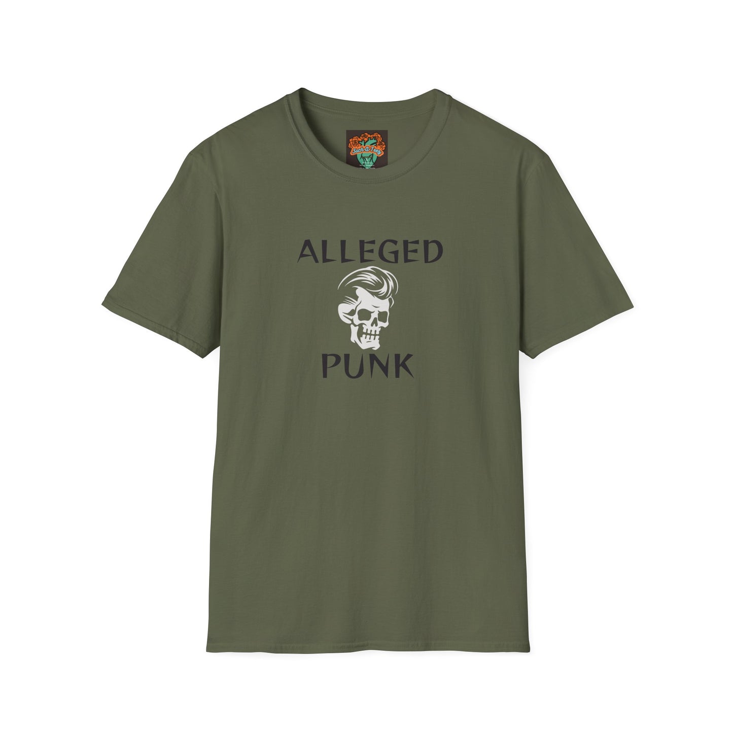 'Alleged Punk' Edgy Unisex Softstyle T-Shirt