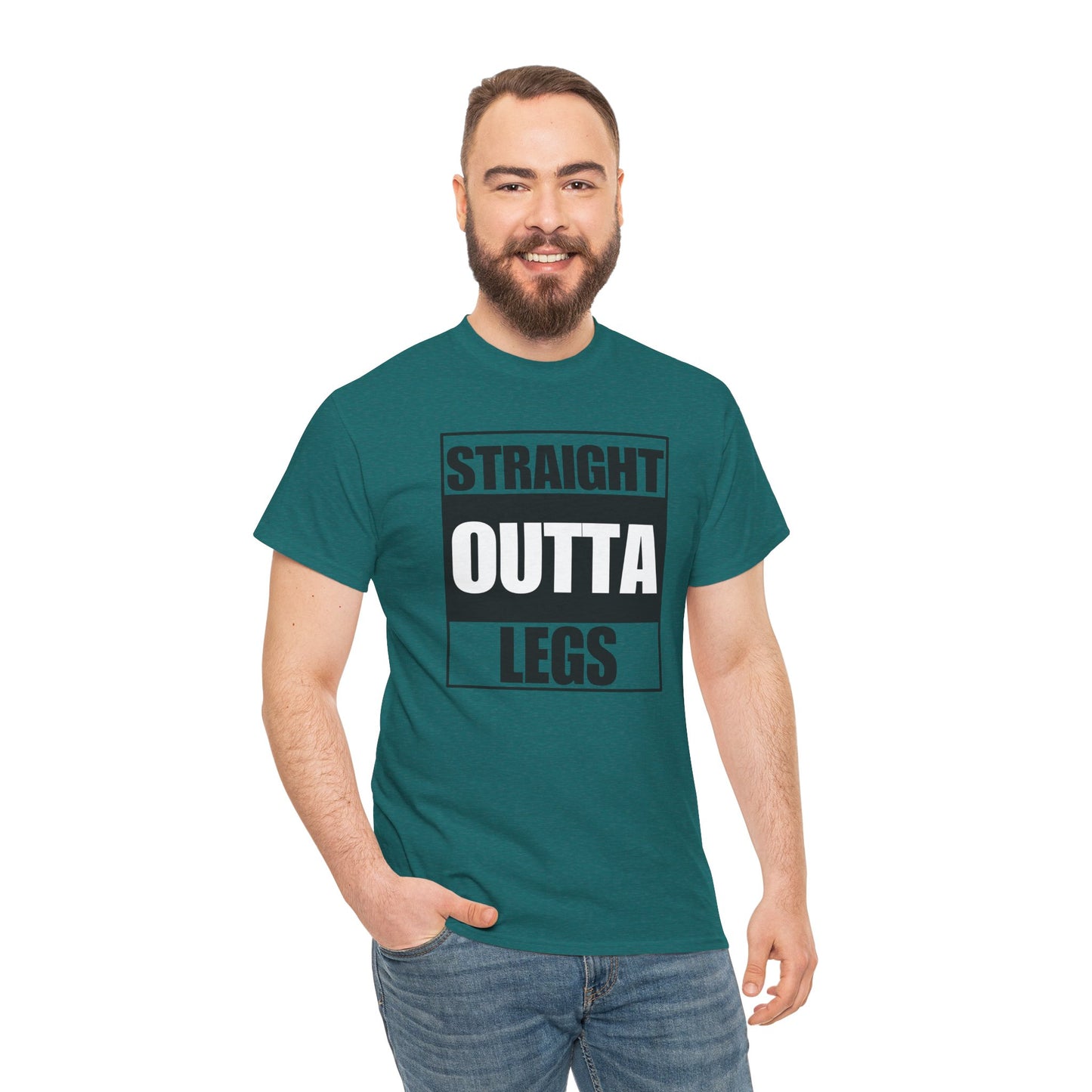 'Straight Outta Legs' Unisex Heavy Cotton Tee