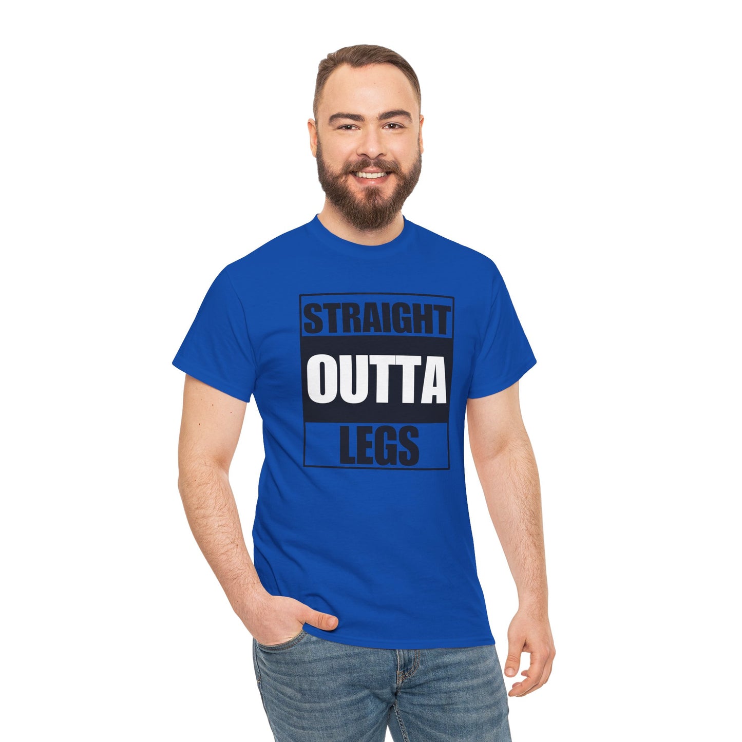 'Straight Outta Legs' Unisex Heavy Cotton Tee