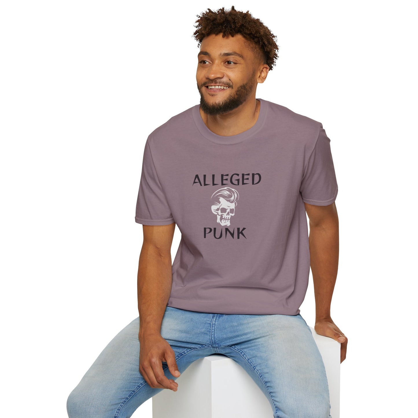 'Alleged Punk' Edgy Unisex Softstyle T-Shirt