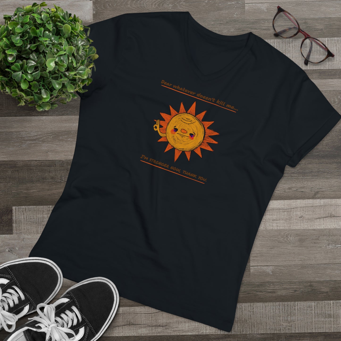 'Dear Whatever Doesn't Kill Me...' Unisex Presenter V-neck