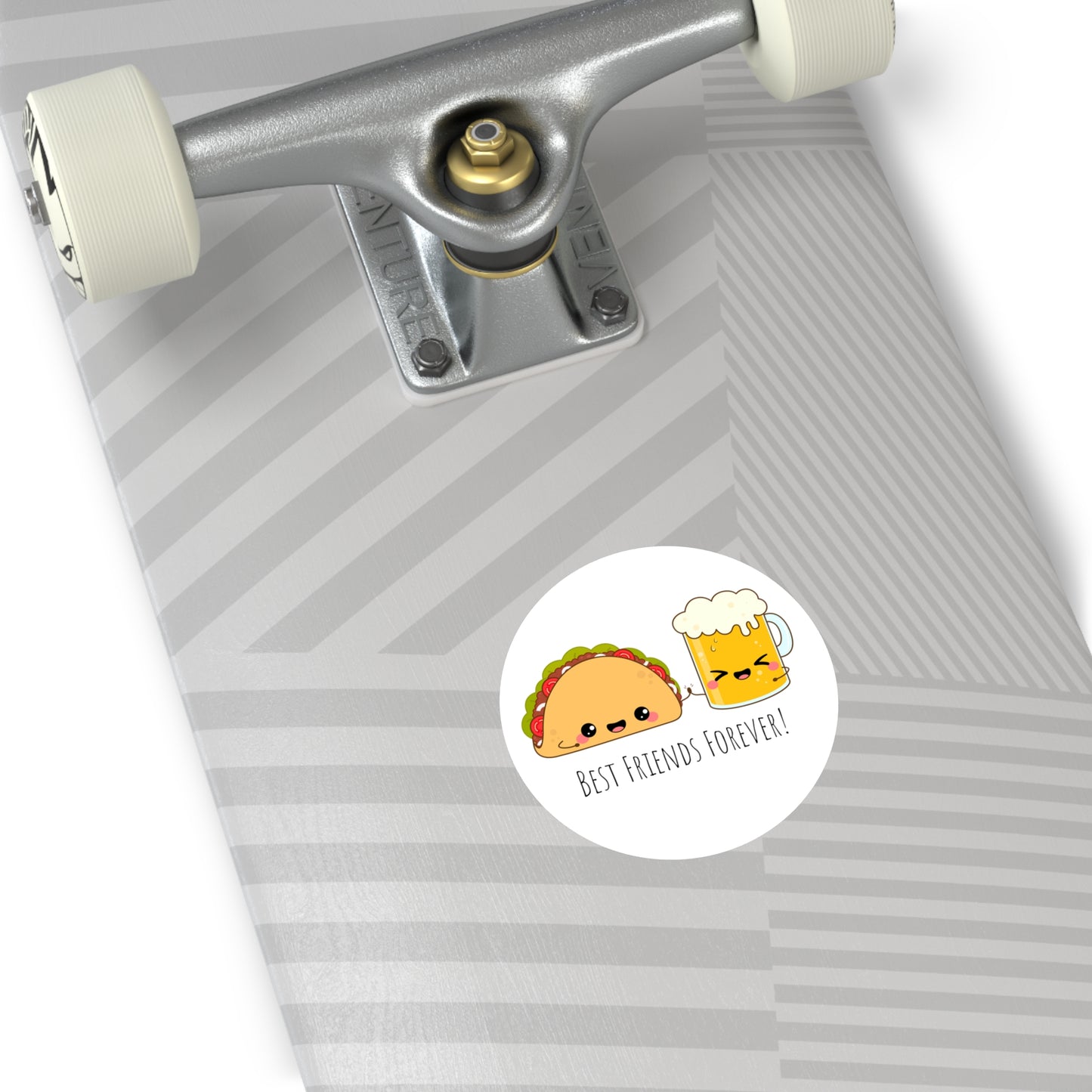 'Beer & Taco BFF!' Round Stickers, Indoor\Outdoor