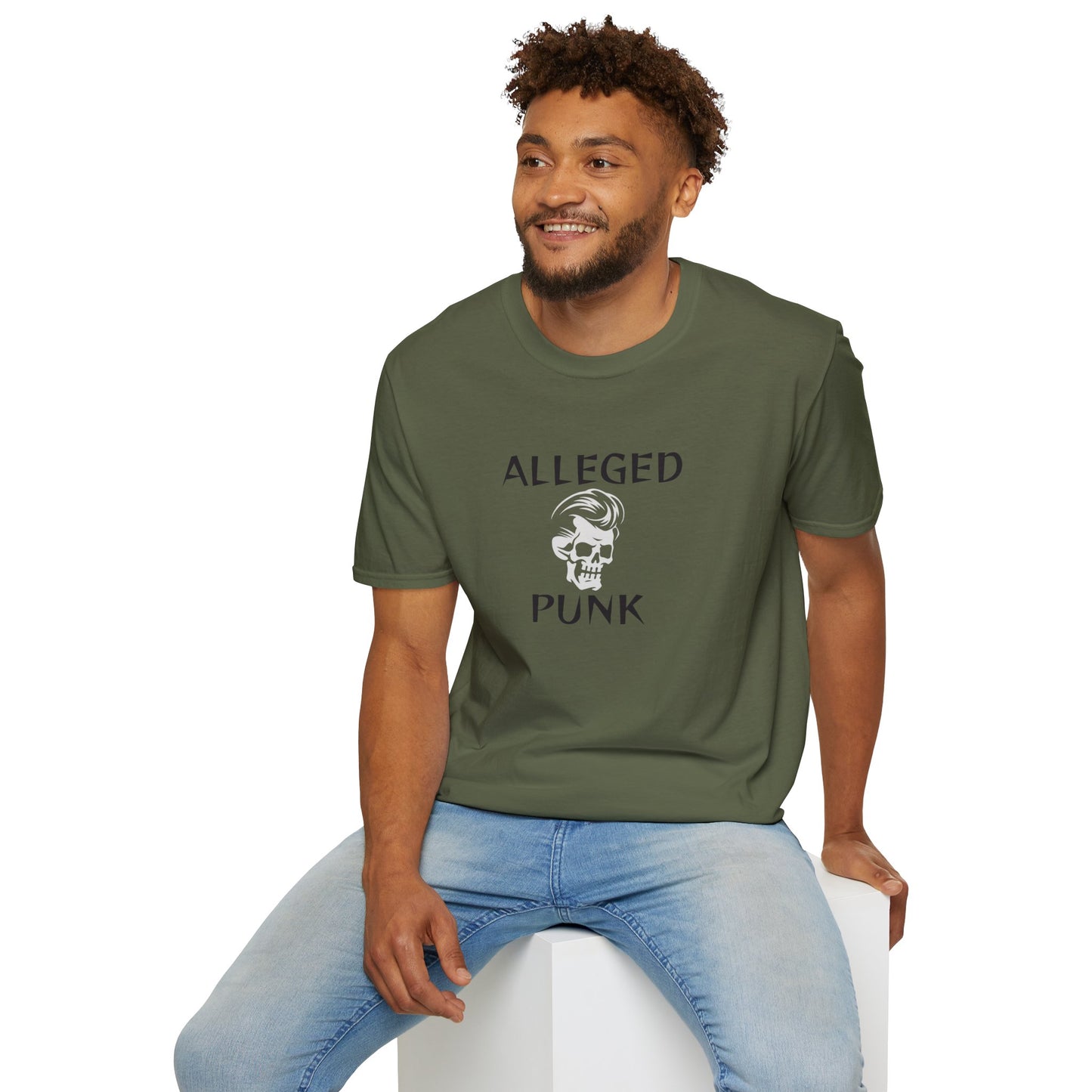 'Alleged Punk' Edgy Unisex Softstyle T-Shirt