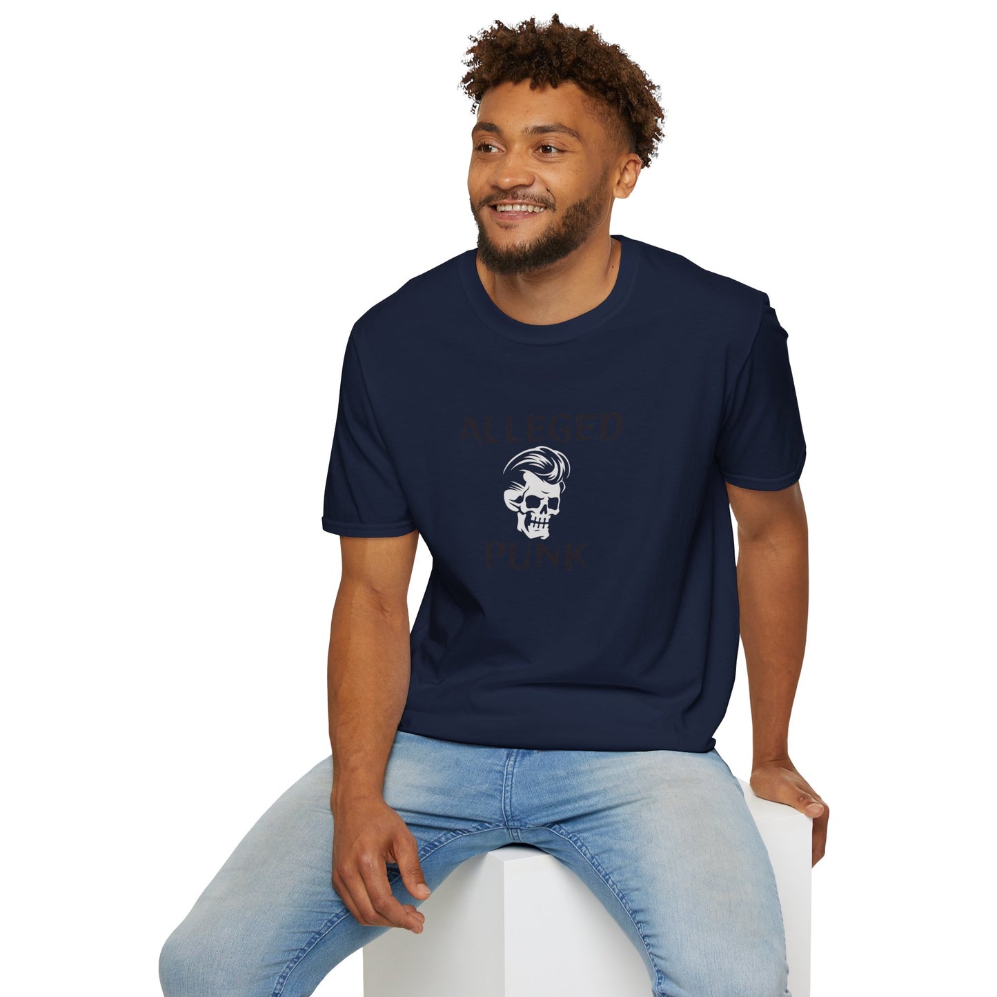 'Alleged Punk' Edgy Unisex Softstyle T-Shirt