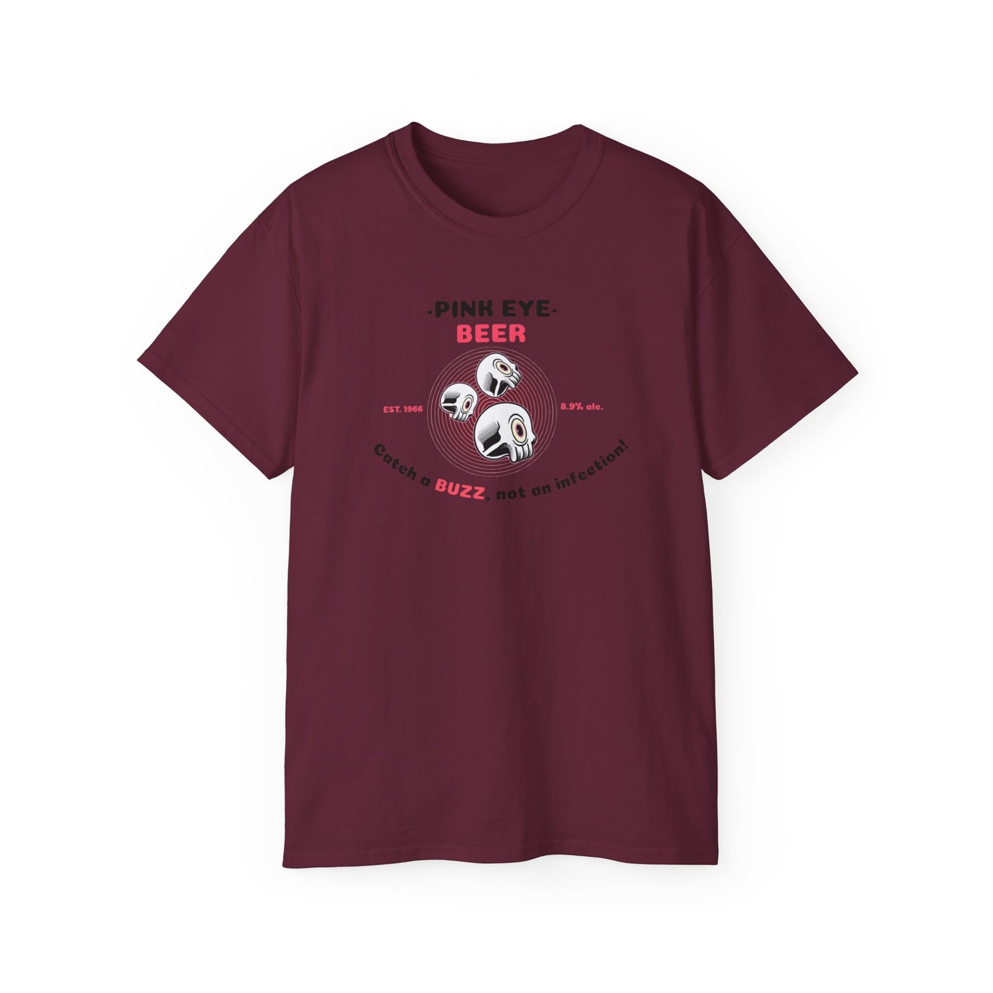 'Pink Eye Beer' Unisex Ultra Cotton Tee